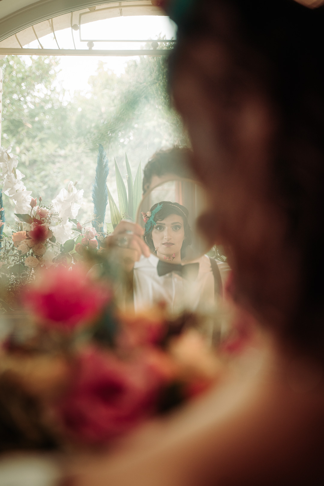 photographe mariage la rochelle, villa nymphéa, reflet miroir