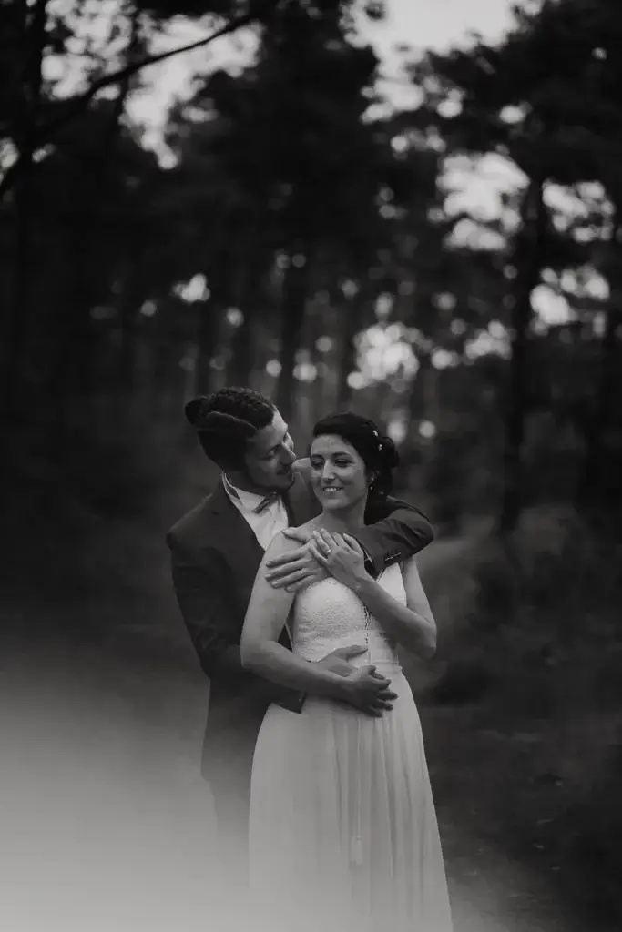 photographe mariage la rochelle, photo noir et blanc, amour, douceur