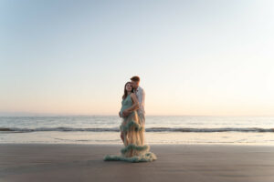 photo de grossesse en couple à Meschers sur Gironde